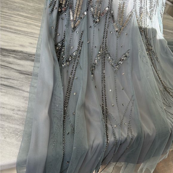 Adrianna Papell  glittering art deco mother of the bride evening dinner gown sz8 - Picture 8 of 16